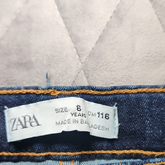 Zara Kids Dark Blue Jeans - Picture 2 of 4